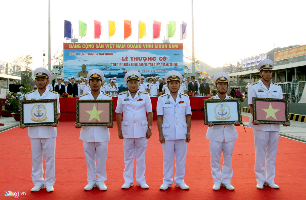 Thượng cờ 2 tàu hộ vệ tên lửa Gepard 3.9 Quang Trung, Trần Hưng Đạo